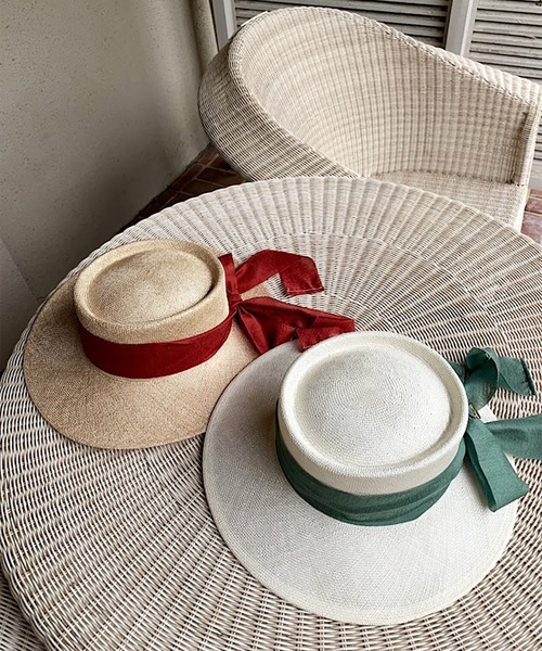 Rohw master product（ロウマスタープロダクト）の「シゾールポークパイハット（ハット・レディース・ベージュ/オフホワイト・FREE）」の22枚目の写真