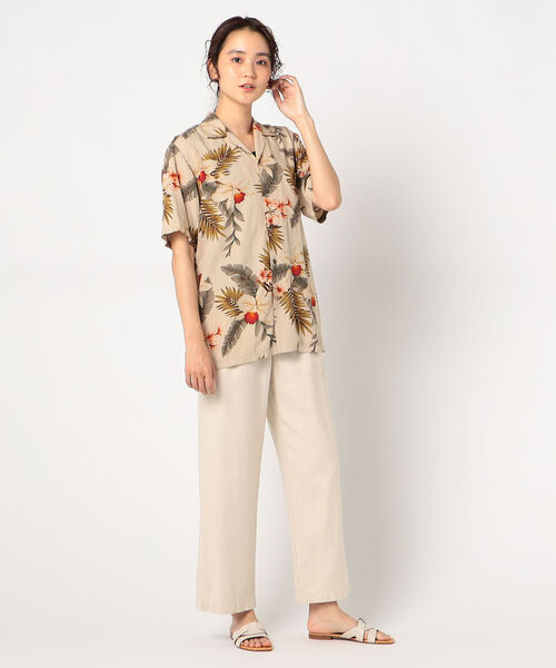 FREDY&GLOSTER（フレディアンドグロスター）の「【TWO PALMS/トゥーパームス】Hawaiian Shirt（シャツ/ブラウス・レディース・ベージュ系その他4・SMALL）」の3枚目の写真