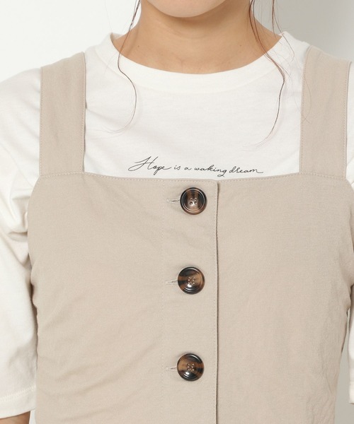 mysty woman（ミスティウーマン）の「ビスチェワイドパンツセット 949037（サロペット/オーバーオール・レディース・グリーン/モカ/ベージュ系その他/オレンジ/ブラック・FREE）」の18枚目の写真