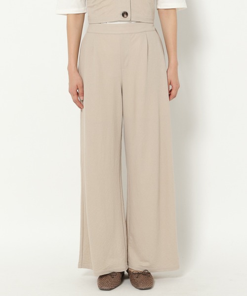 mysty woman（ミスティウーマン）の「ビスチェワイドパンツセット 949037（サロペット/オーバーオール・レディース・グリーン/モカ/ベージュ系その他/オレンジ/ブラック・FREE）」の8枚目の写真