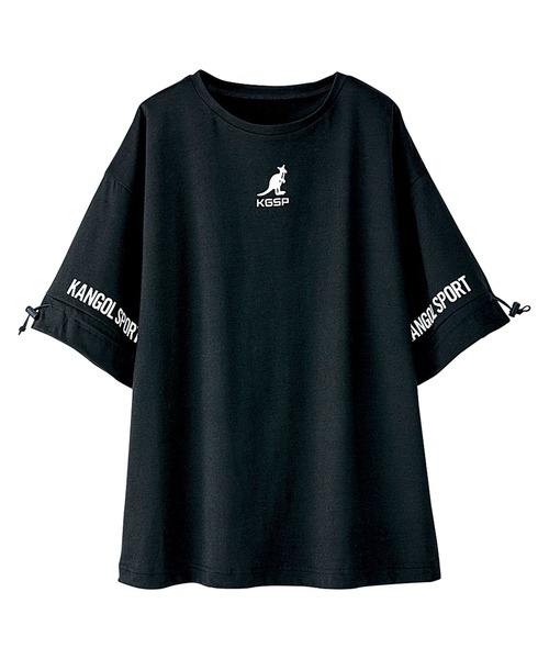 KANGOL SPORT(カンゴールスポーツ)の「<KANGOL SPORT>スピンドル使いプルオーバー(Tシャツ/カットソー・レディース・ブラック/ベージュ/ブルーグリーン・MEDIUM/LARGE/X-LARGE)」の2枚目の写真