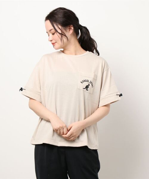 KANGOL SPORT(カンゴールスポーツ)の「<KANGOL SPORT>スピンドル使いプルオーバー(Tシャツ/カットソー・レディース・ブラック/ベージュ/ブルーグリーン・MEDIUM/LARGE/X-LARGE)」の14枚目の写真