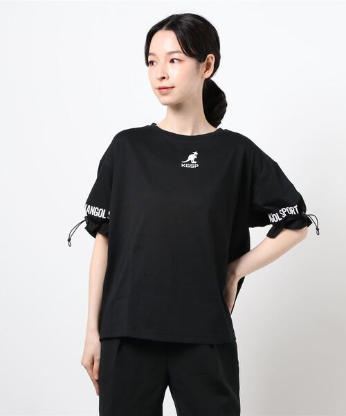 KANGOL SPORT(カンゴールスポーツ)の「<KANGOL SPORT>スピンドル使いプルオーバー(Tシャツ/カットソー・レディース・ブラック/ベージュ/ブルーグリーン・MEDIUM/LARGE/X-LARGE)」の15枚目の写真