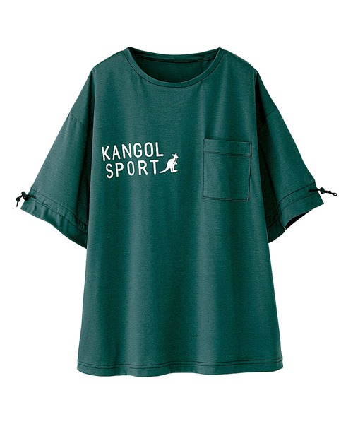 KANGOL SPORT(カンゴールスポーツ)の「<KANGOL SPORT>スピンドル使いプルオーバー(Tシャツ/カットソー・レディース・ブラック/ベージュ/ブルーグリーン・MEDIUM/LARGE/X-LARGE)」の5枚目の写真