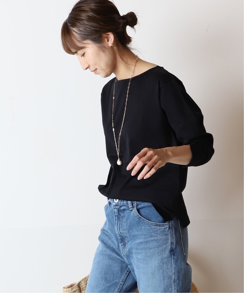 FRAMeWORK（フレームワーク）の「ボートネック T◆（Tシャツ/カットソー・レディース・ネイビー/ブルー/ブラック/ブラック系その他・FREE）」の6枚目の写真