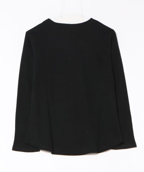 and it_(アンドイット)の「Beコルテキーネックデイリーロングカットソー(Tシャツ/カットソー・レディース・ブラック/ダークブラウン/ブラウン/オフホワイト/カーキ/オートミール・FREE)」の17枚目の写真