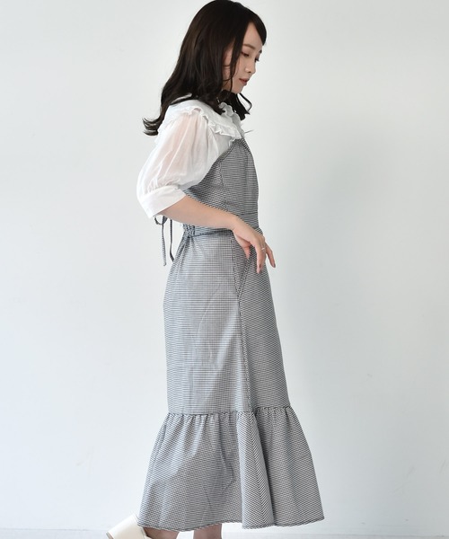 ems excite（エムズエキサイト）の「バックリボン裾フリルジャンスカ