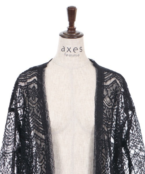 axes femme（アクシーズファム）の「ロング丈レースガウン（カーディガン/ボレロ・レディース・ホワイト/ブラック/レッド・MEDIUM）」の10枚目の写真