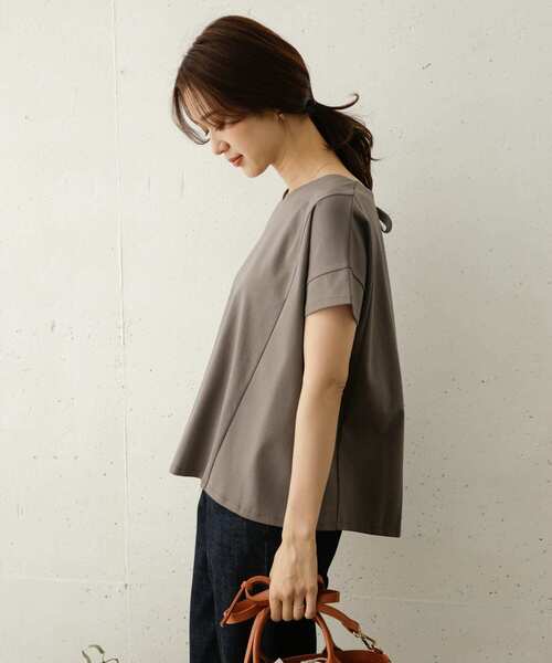 URBAN RESEARCH DOORS（アーバンリサーチドアーズ）の「バックリボンフレアカットソー（Tシャツ/カットソー・レディース・ネイビー/グリーン/グレー系その他・ONE）」の6枚目の写真