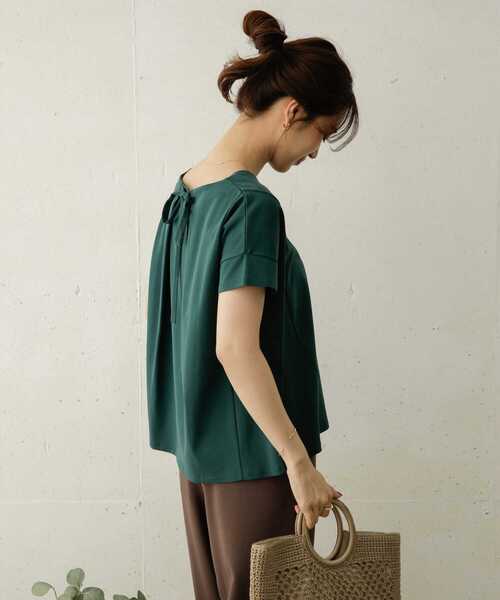 URBAN RESEARCH DOORS（アーバンリサーチドアーズ）の「バックリボンフレアカットソー（Tシャツ/カットソー・レディース・ネイビー/グリーン/グレー系その他・ONE）」の16枚目の写真