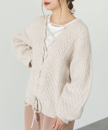 SLURR | レースUP 2wayニット(ニット/セーター)