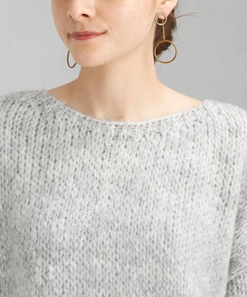 TRICOTS JEAN MARC（トリコットジーンマルク）の「＜TRICOTS JEAN MARC＞ クルーネック ブークレ プルオーバー ニット（ニット/セーター・レディース・ライトグレー/ピンク/コバルトブルー・FREE）」の14枚目の写真