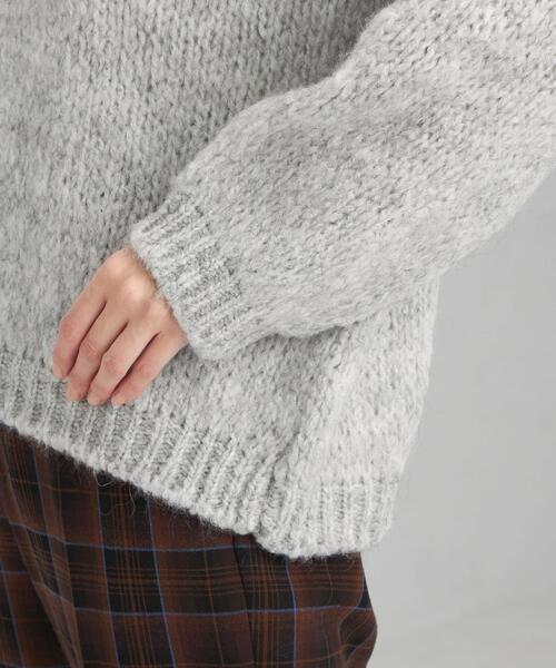 TRICOTS JEAN MARC（トリコットジーンマルク）の「＜TRICOTS JEAN MARC＞ クルーネック ブークレ プルオーバー ニット（ニット/セーター・レディース・ライトグレー/ピンク/コバルトブルー・FREE）」の17枚目の写真