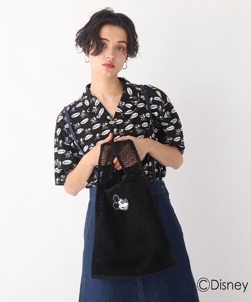 AG by aquagirl（エージーバイアクアガール）の「◆【ディズニー ミッキー＆フレンズ】ネットマーケットトート限定アイテム（トートバッグ・レディース・ブラック/ボルドー・00）」の8枚目の写真