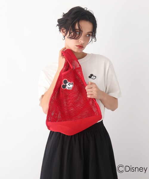 AG by aquagirl（エージーバイアクアガール）の「◆【ディズニー ミッキー＆フレンズ】ネットマーケットトート限定アイテム（トートバッグ・レディース・ブラック/ボルドー・00）」の9枚目の写真