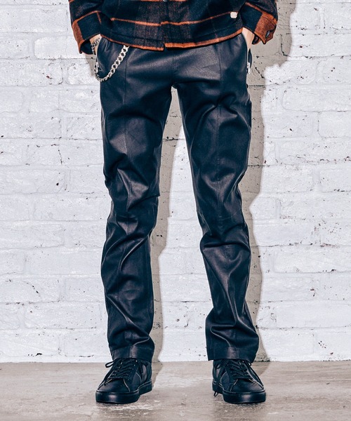 パンツ THE CRIMIE / cow leather pants CRIMIE 「CRIMIE」 レザーパンツ X-LARGE ブラック メンズ : ZOZOTOWN