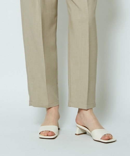 CIAOPANIC（チャオパニック）の「スクエアミュール（サンダル・レディース・ブラック/オフホワイト・24.5/23.5）」の20枚目の写真