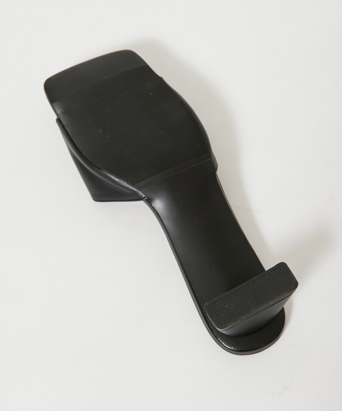 CIAOPANIC（チャオパニック）の「スクエアミュール（サンダル・レディース・ブラック/オフホワイト・24.5/23.5）」の22枚目の写真