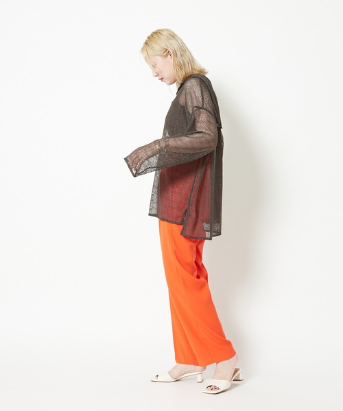 CIAOPANIC（チャオパニック）の「スクエアミュール（サンダル・レディース・ブラック/オフホワイト・24.5/23.5）」の9枚目の写真