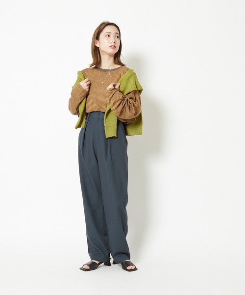 CIAOPANIC（チャオパニック）の「スクエアミュール（サンダル・レディース・ブラック/オフホワイト・24.5/23.5）」の10枚目の写真