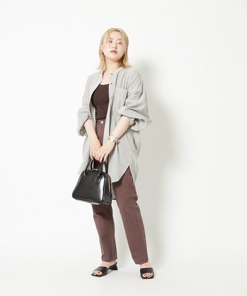 CIAOPANIC（チャオパニック）の「スクエアミュール（サンダル・レディース・ブラック/オフホワイト・24.5/23.5）」の17枚目の写真