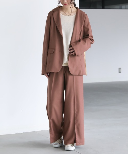 n'OrLABEL（ノアールレーベル）の「『バックプリーツジャケット』（テーラードジャケット・レディース・ピンク/ベージュ/ブラック・2/1）」の14枚目の写真