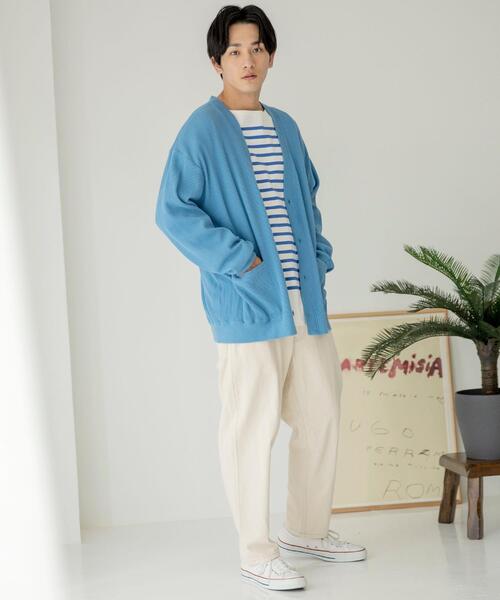 coen（コーエン）の「ナバルボーダーロングスリーブTシャツ（Tシャツ/カットソー・メンズ・ブラック/ホワイト・S/M/XL/L）」の13枚目の写真