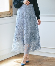 tocco closet | カットワークフラワーレーススカート(スカート)