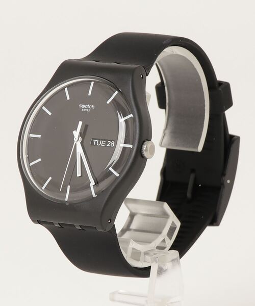 SWATCH(スウォッチ)の「MONO BLACK(アナログ腕時計・メンズ・ホワイト・FREE)」の4枚目の写真