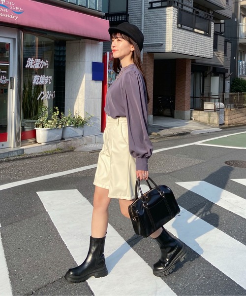 EPIMI E'PIMMY（エピミエピミー）の「ボリュームソールサイドゴアブーツ（ブーツ・レディース・ブラック/ダークブラウン・MEDIUM/LARGE）」の7枚目の写真