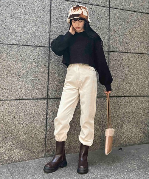 EPIMI E'PIMMY（エピミエピミー）の「ボリュームソールサイドゴアブーツ（ブーツ・レディース・ブラック/ダークブラウン・MEDIUM/LARGE）」の13枚目の写真