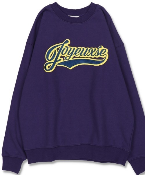 SPINNS（スピンズ）の「【ゆったりシルエット】裏起毛 刺繍ロゴスウェット（スウェット・レディース・ダークパープル/ダークグリーン/ネイビー/オフホワイト・ONESIZE）」の4枚目の写真