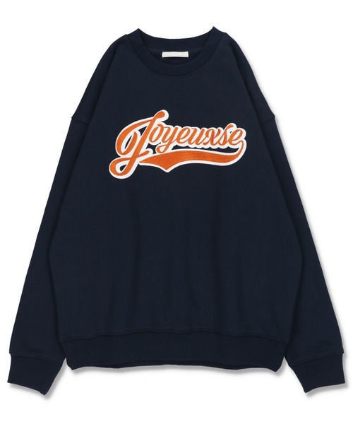 SPINNS（スピンズ）の「【ゆったりシルエット】裏起毛 刺繍ロゴスウェット（スウェット・レディース・ダークパープル/ダークグリーン/ネイビー/オフホワイト・ONESIZE）」の11枚目の写真