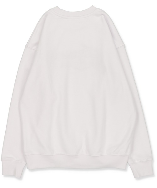 SPINNS（スピンズ）の「【ゆったりシルエット】裏起毛 刺繍ロゴスウェット（スウェット・レディース・ダークパープル/ダークグリーン/ネイビー/オフホワイト・ONESIZE）」の8枚目の写真