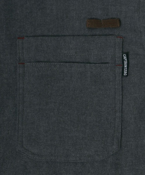 CAPTAIN STAG（キャプテンスタッグ）の「CAPTAIN STAG/キャプテンスタッグ ソフトネル ポケット切替ワークシャツ（シャツ/ブラウス・メンズ・ベージュ/カーキ/チャコール・LL/M/L）」の12枚目の写真