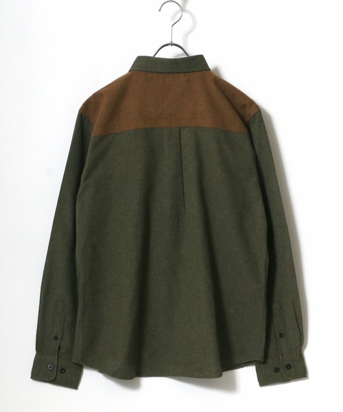 CAPTAIN STAG（キャプテンスタッグ）の「CAPTAIN STAG/キャプテンスタッグ ソフトネル ポケット切替ワークシャツ（シャツ/ブラウス・メンズ・ベージュ/カーキ/チャコール・LL/M/L）」の7枚目の写真