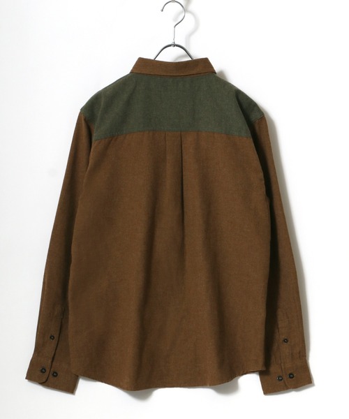 CAPTAIN STAG（キャプテンスタッグ）の「CAPTAIN STAG/キャプテンスタッグ ソフトネル ポケット切替ワークシャツ（シャツ/ブラウス・メンズ・ベージュ/カーキ/チャコール・LL/M/L）」の8枚目の写真