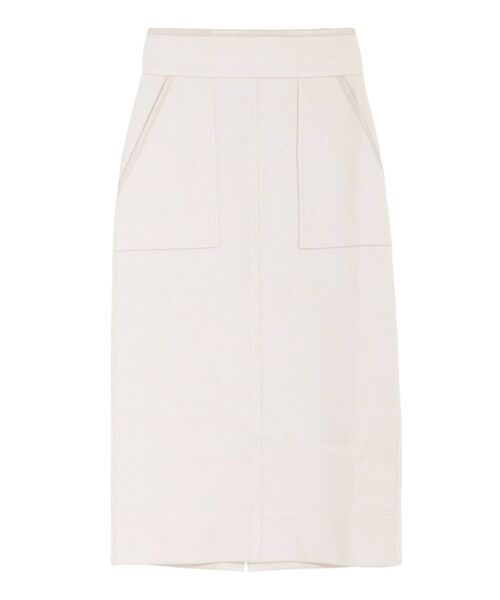 ELENDEEK（エレンディーク）の「ハイウエストストレートスカート（スカート・レディース・ブラック/オフホワイト/イエロー/その他1・01/02）」の2枚目の写真