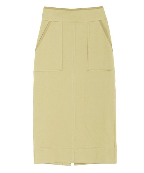 ELENDEEK（エレンディーク）の「ハイウエストストレートスカート（スカート・レディース・ブラック/オフホワイト/イエロー/その他1・01/02）」の3枚目の写真