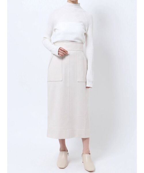 ELENDEEK（エレンディーク）の「ハイウエストストレートスカート（スカート・レディース・ブラック/オフホワイト/イエロー/その他1・01/02）」の16枚目の写真