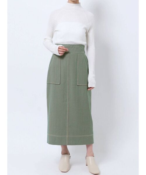 ELENDEEK（エレンディーク）の「ハイウエストストレートスカート（スカート・レディース・ブラック/オフホワイト/イエロー/その他1・01/02）」の17枚目の写真