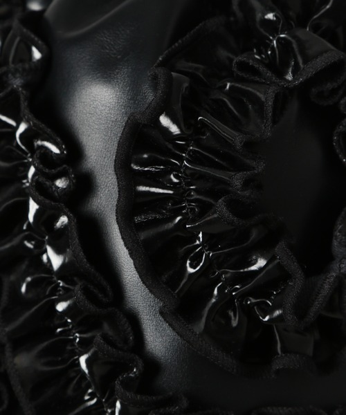 JEANASIS（ジーナシス）の「メロウフリルキンチャク/229281（ハンドバッグ・レディース・ブラック/イエロー系その他/ゼブラ・FREE）」の12枚目の写真