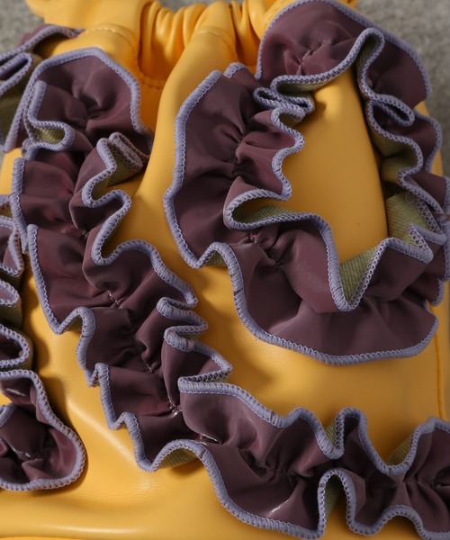 JEANASIS（ジーナシス）の「メロウフリルキンチャク/229281（ハンドバッグ・レディース・ブラック/イエロー系その他/ゼブラ・FREE）」の16枚目の写真