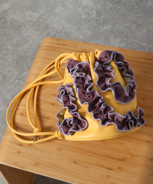 JEANASIS（ジーナシス）の「メロウフリルキンチャク/229281（ハンドバッグ・レディース・ブラック/イエロー系その他/ゼブラ・FREE）」の22枚目の写真