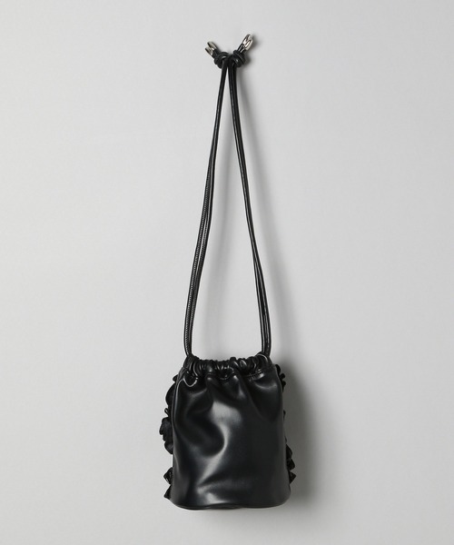 JEANASIS（ジーナシス）の「メロウフリルキンチャク/229281（ハンドバッグ・レディース・ブラック/イエロー系その他/ゼブラ・FREE）」の6枚目の写真