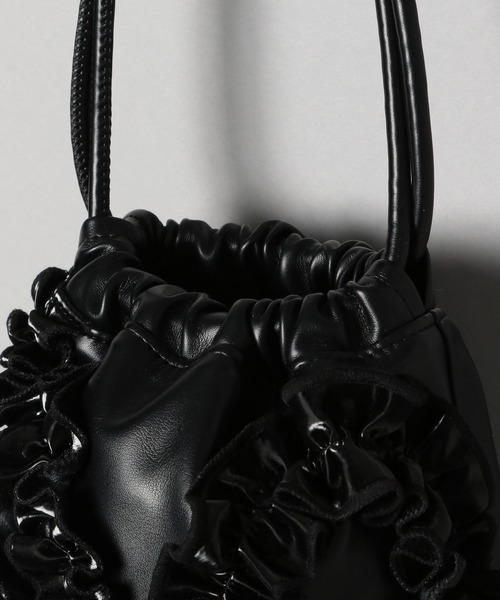 JEANASIS（ジーナシス）の「メロウフリルキンチャク/229281（ハンドバッグ・レディース・ブラック/イエロー系その他/ゼブラ・FREE）」の13枚目の写真