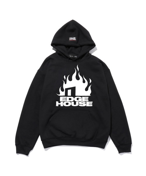 FULL-BK（フルビーケー）の「EDGE HOUSE PARKA 02（パーカー・メンズ・ホワイト/ブラック・MEDIUM/X-LARGE/LARGE）」の2枚目の写真