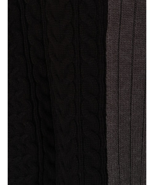 Editt by YECCA VECCA（エディットバイイェッカヴェッカ）の「カラーブロッキングMIX編みニット＊（ニット/セーター・レディース・アイボリー/ブラック・FREE）」の20枚目の写真