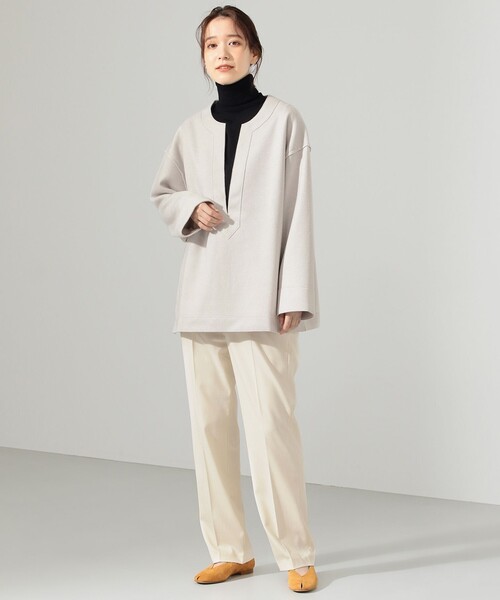 SHARE PARK（シェアパーク）の「【洗える】TRストレートパンツ（その他パンツ・レディース・ネイビー系/アイボリー系/ダークブラウン系/ダークブラウン系3・1/0）」の7枚目の写真