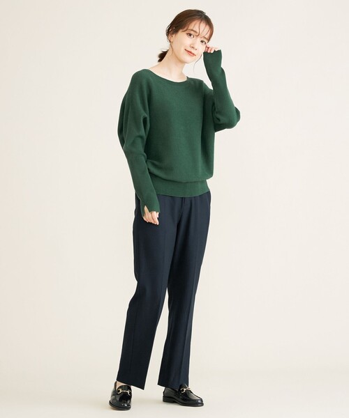 SHARE PARK（シェアパーク）の「【洗える】TRストレートパンツ（その他パンツ・レディース・ネイビー系/アイボリー系/ダークブラウン系/ダークブラウン系3・1/0）」の16枚目の写真